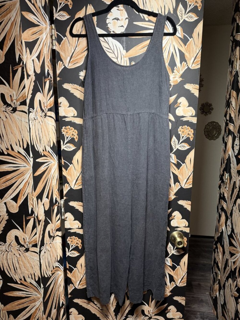 Patagonia Lightweight Hemp Overalls Charcoal Size S Side Zip Pockets